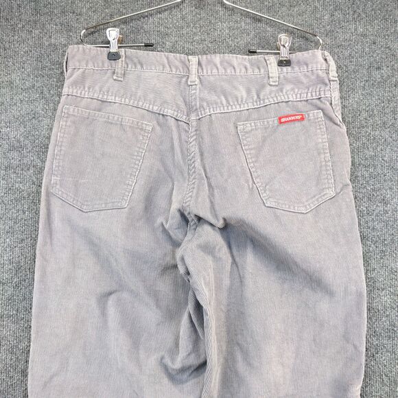 Branders Men's Corduroy Pants Gray 34x30 Cotton Blend 5-Pocket - Picture 7 of 13
